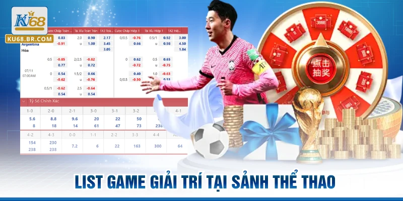 List game giải trí tại sảnh Thể Thao